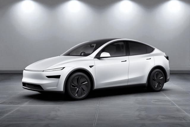 Tesla Model Y Pearl White Multi-coat Color Image